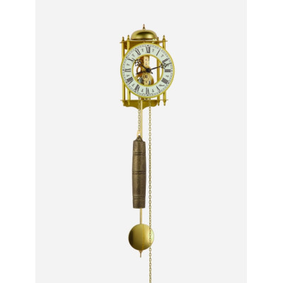 Skelet wandklok Classic matmessing