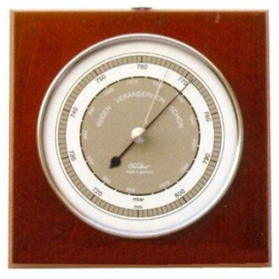 TX Barometer mahonie/chroom Fischer