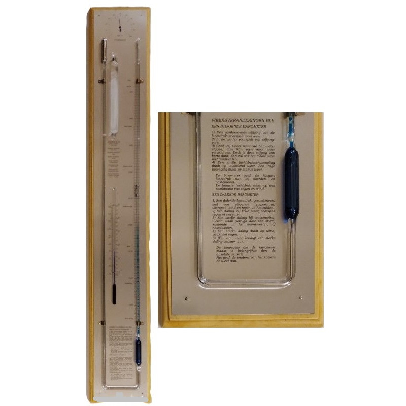 Blanke contrabarometer/rvs PQ