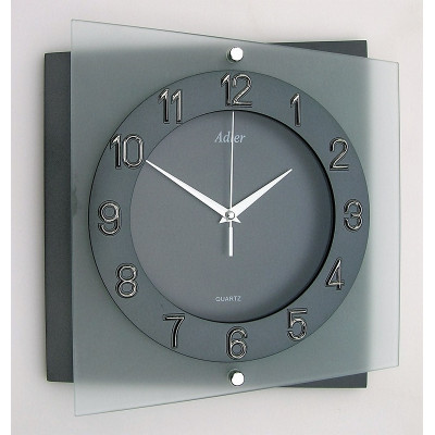 AER 11 wandklok, antraciet