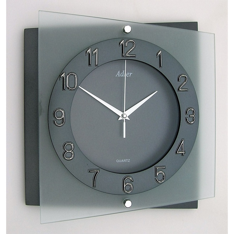 AER 11 wandklok, antraciet