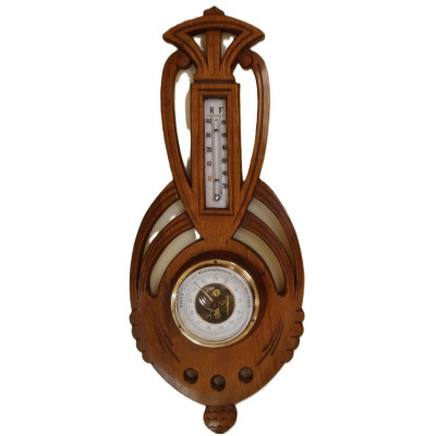 XC noten barometer met thermometer