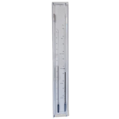Plexiglas contra-barometer met glas ervoor