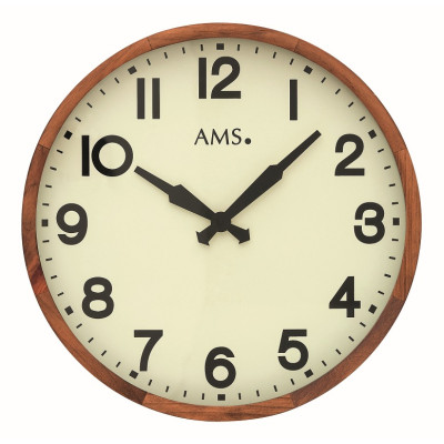 Houten ronde klok AM 49535