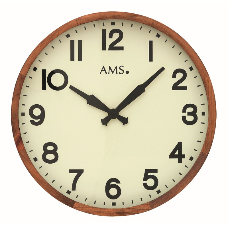Houten ronde klok AM 49535