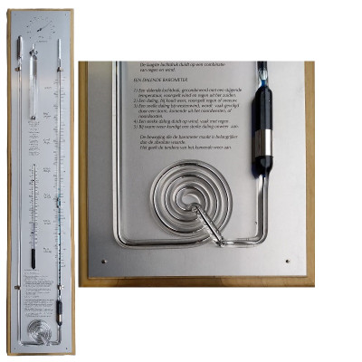 Contrabarometer blank / rvs