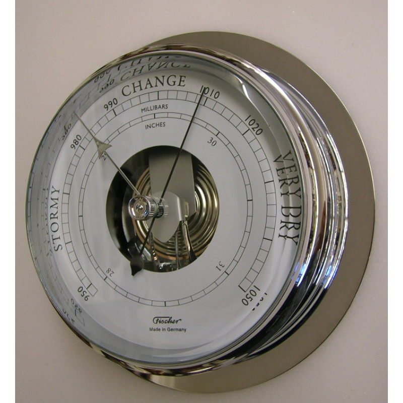 GR Luxe uitgevoerde barometer chroom Fischer